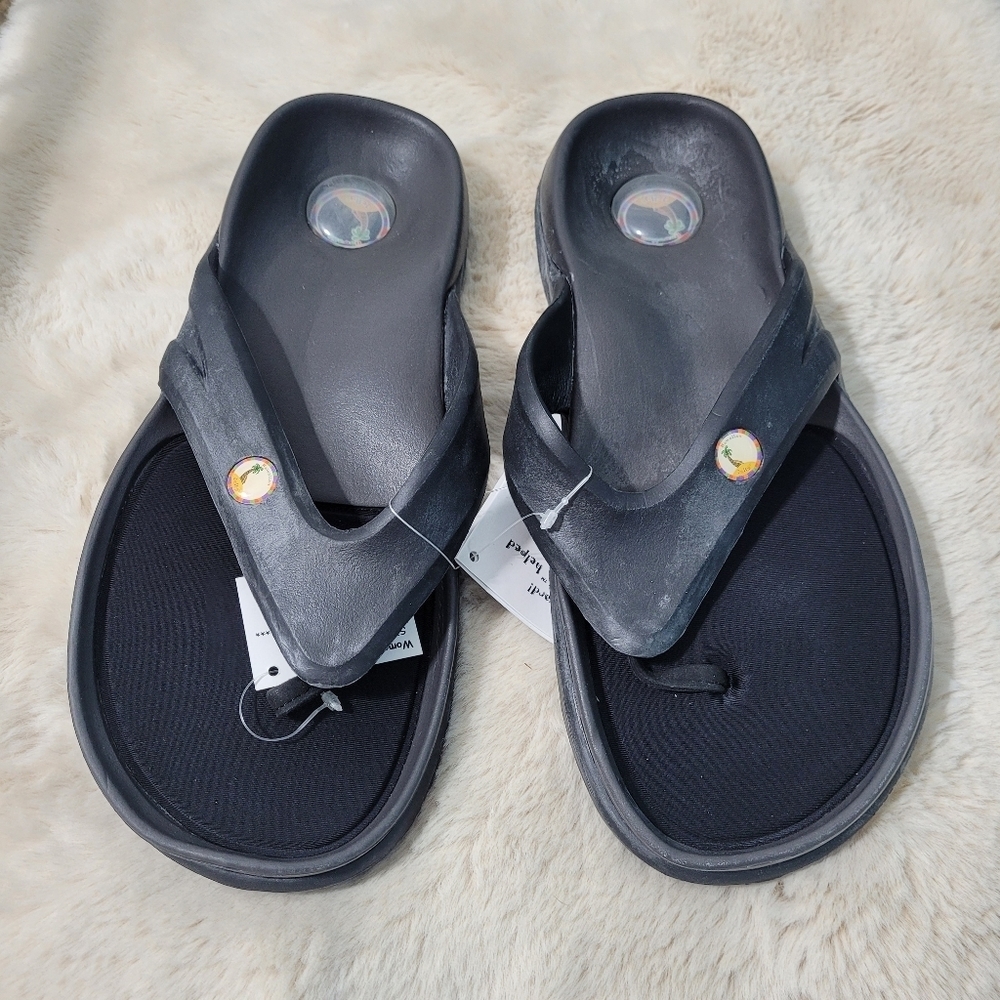 Hawaiian Jellys Comfort Slide Flip Flops Thong Sandals sz 10